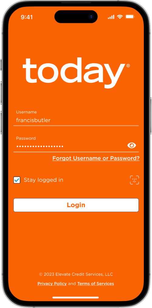 Today Card Mobile App screenshot 1