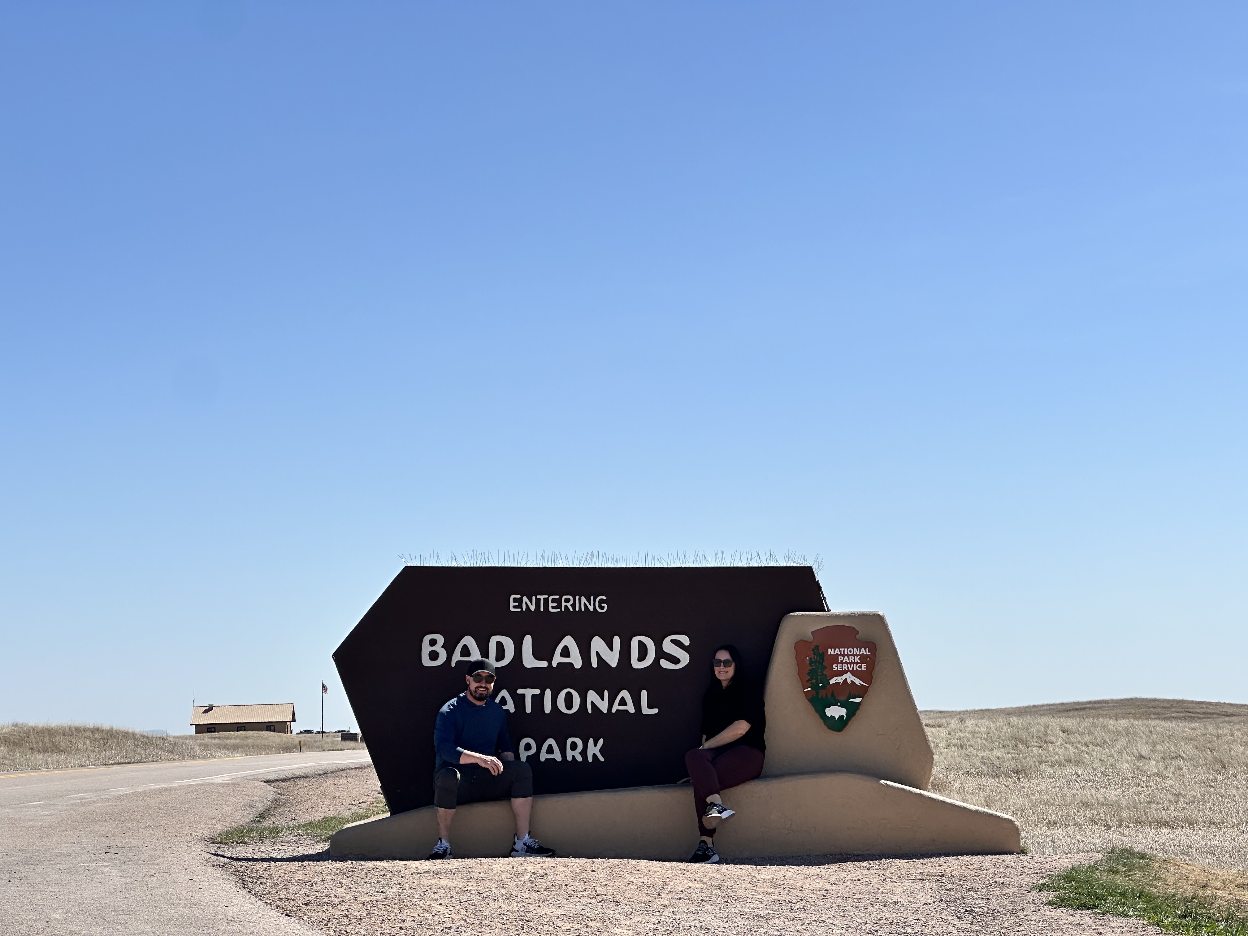 Sam and family at Badlands National Park.