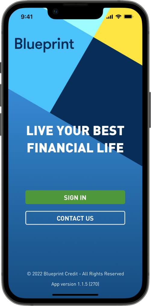 Blueprint Mobile Banking App screenshot 1